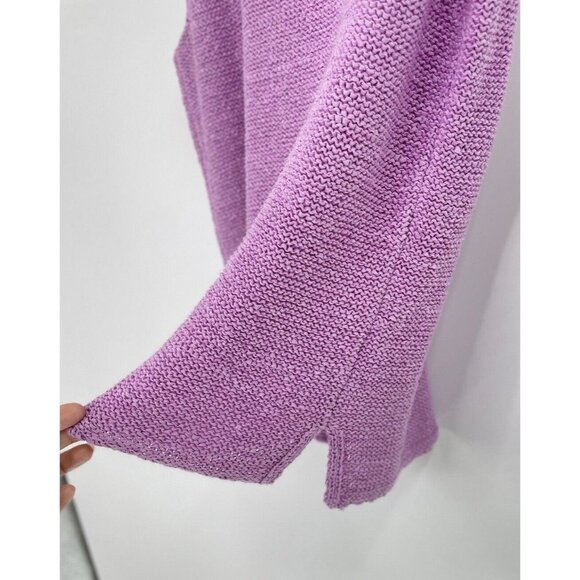 Crazy Horse Collection Lavender Knitted‎ Sleeveless Blouse Size Medium, Spring - Picture 7 of 9